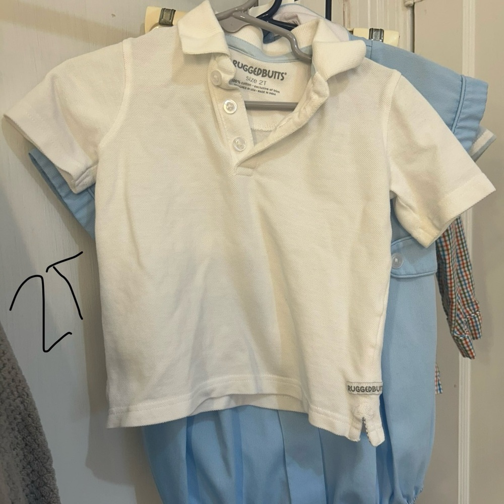 Kids White Polo Shirt